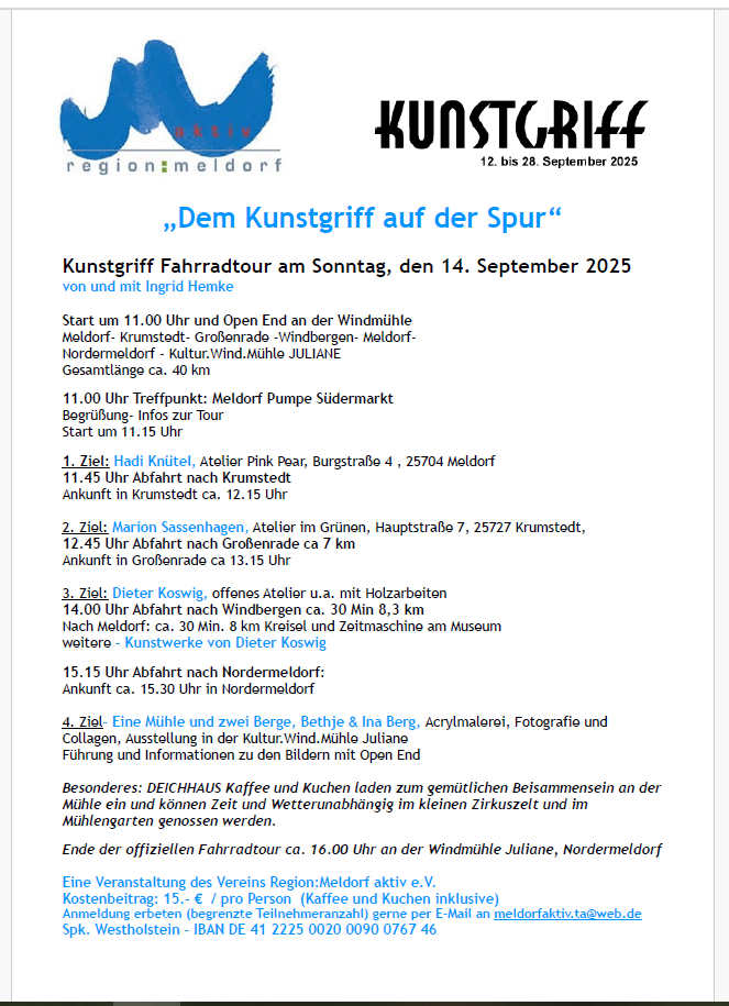 KUNSTGRIFF Fahrradtour